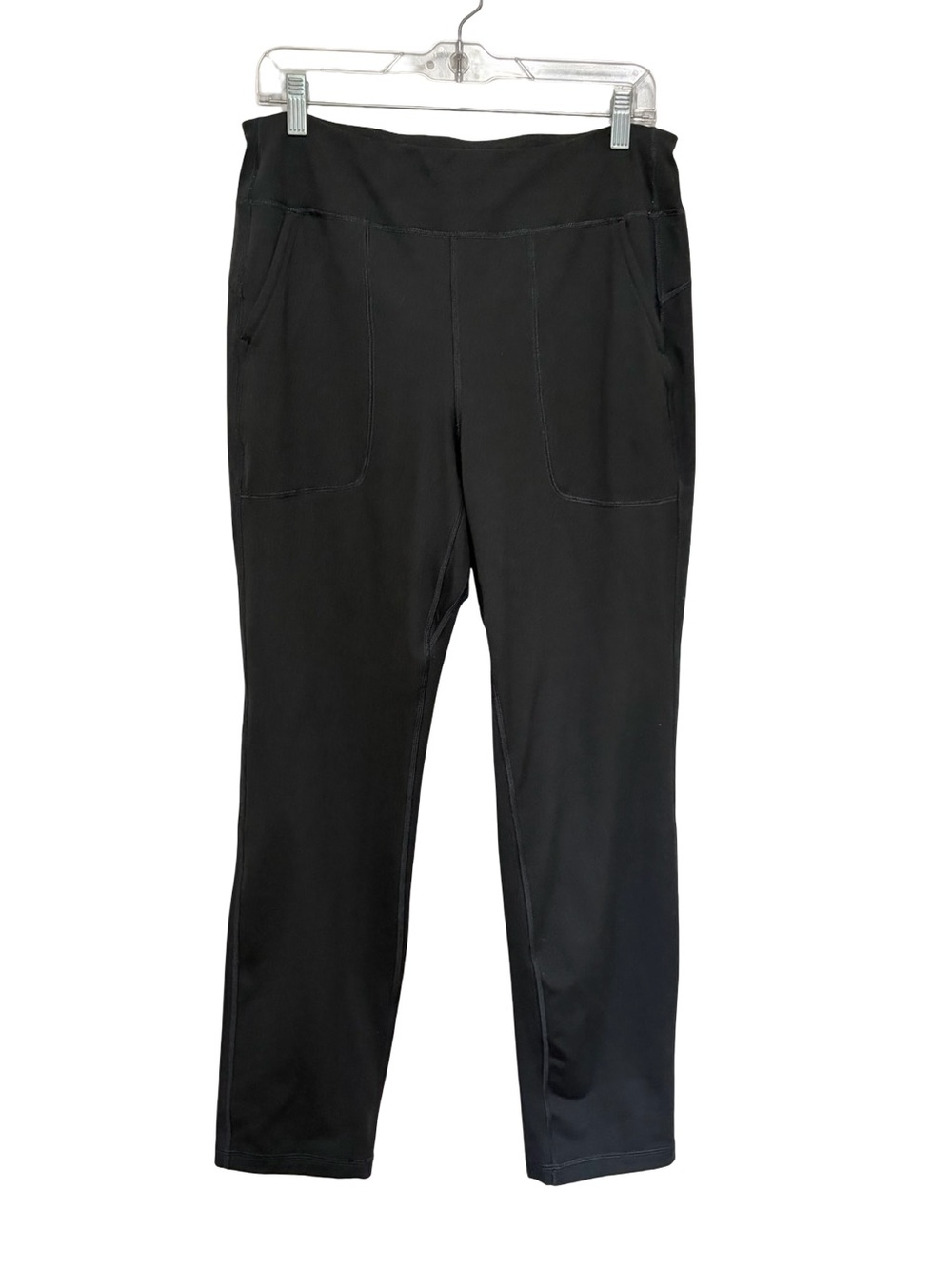 Duluth Trading Co Women's NoGA Plushcious Slim Leg Pants in Black - Size M
